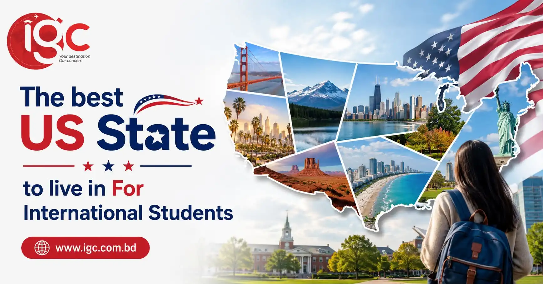 The Best US State To Live In For International Students